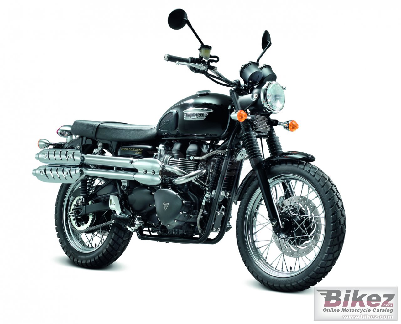 Big Triumph scrambler picture and wallpaper from Bikez.com
